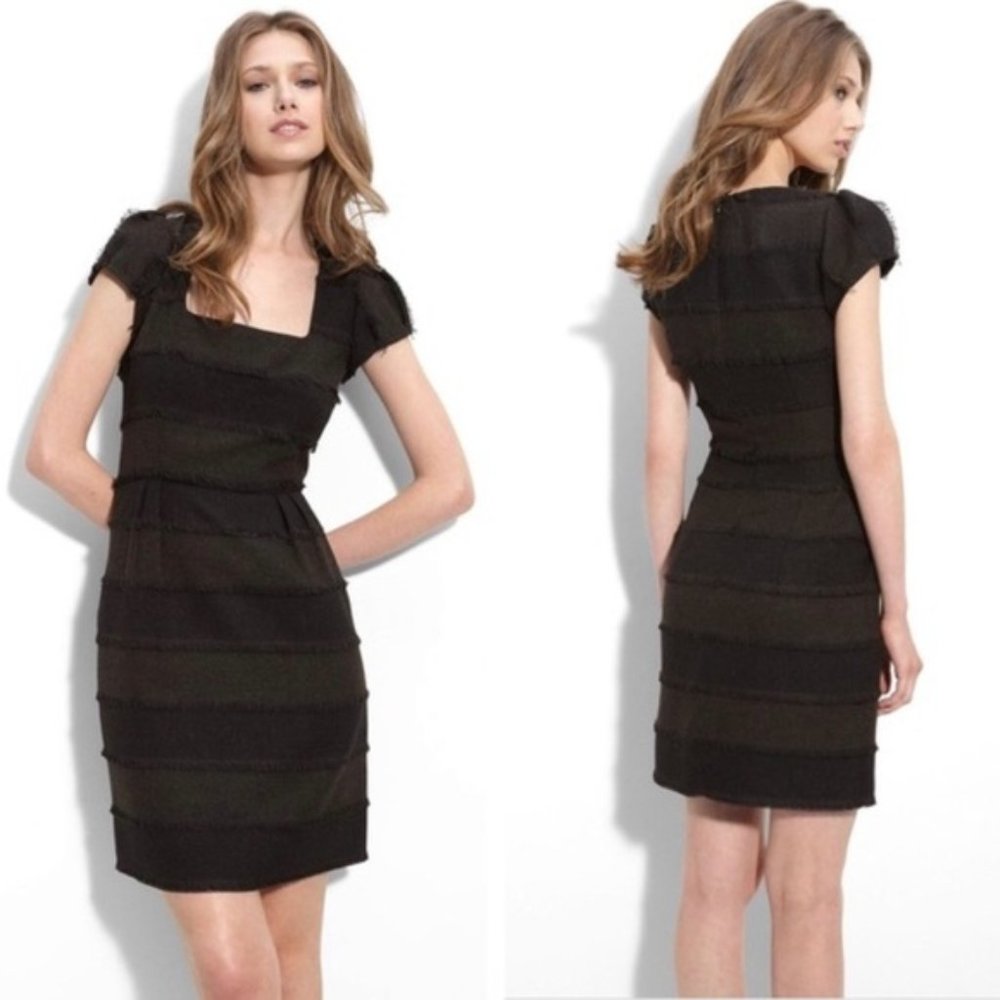 Nanette Lepore Black 'Catch Me' Tweed Sheath Dress